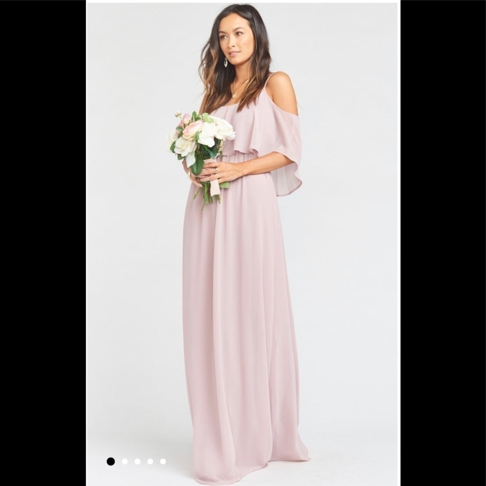 NWT Show me your mumu wedding Caitlin neutral mauve SZ S